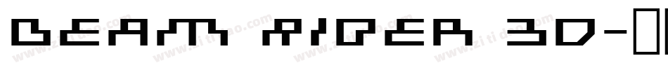 Beam Rider 3D字体转换